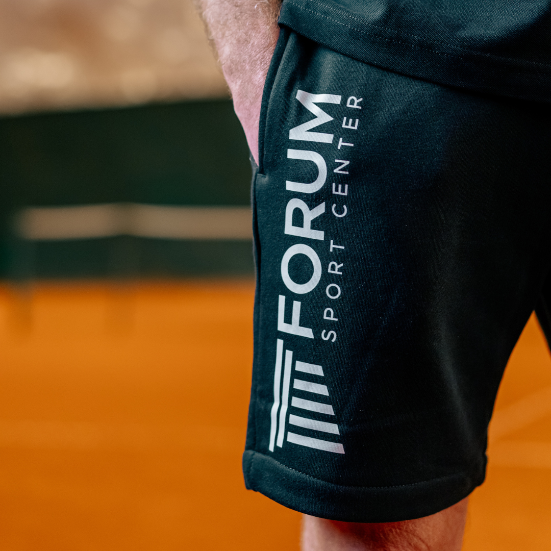 Bermuda uomo in felpa non garzata ecosostenibili - Nero