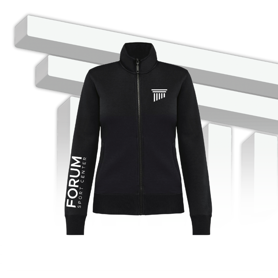 Felpa full zip donna