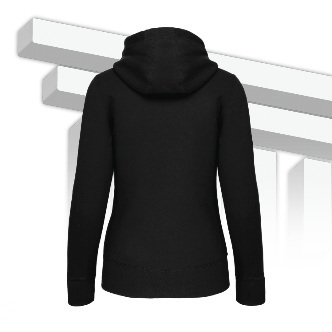 Felpa donna con cappuccio full zip