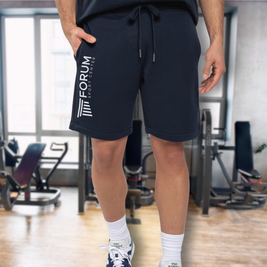 Bermuda uomo in felpa non garzata ecosostenibili - Navy