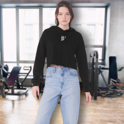 Felpa corta con cappuccio