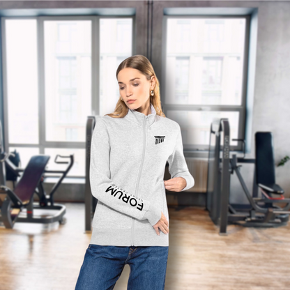 Felpa full zip donna