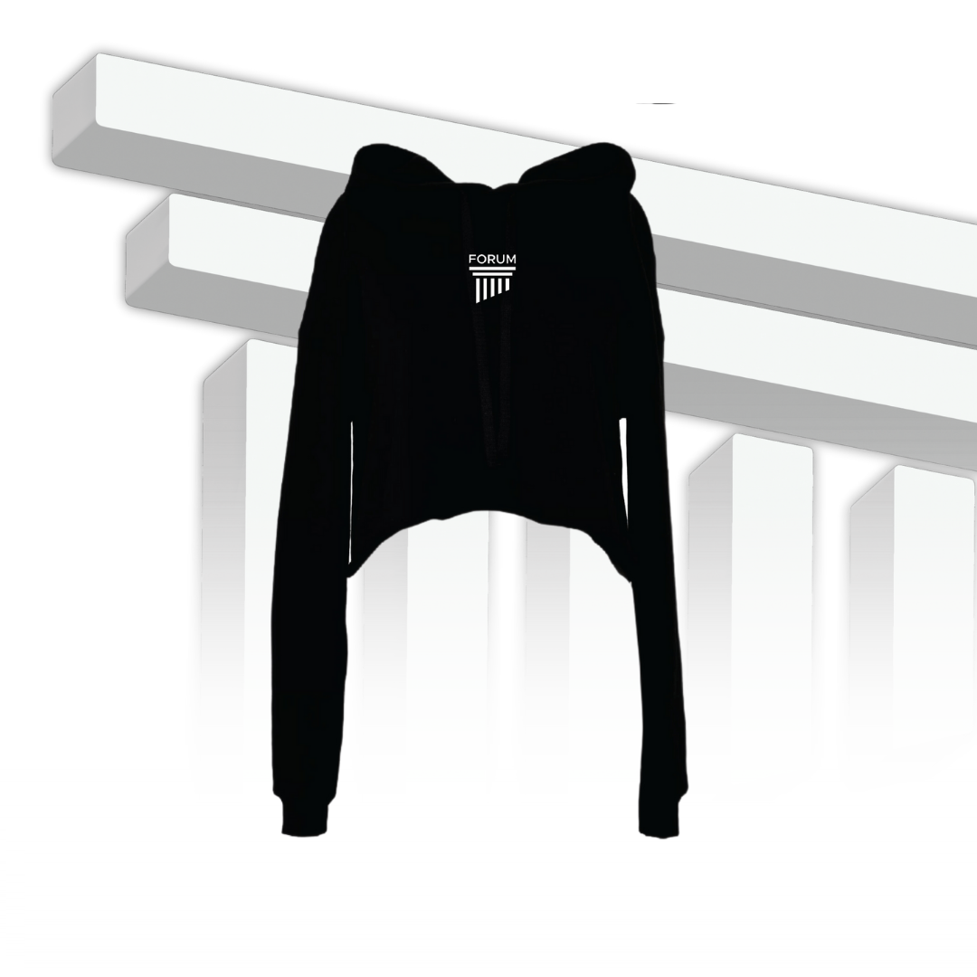 Felpa corta con cappuccio