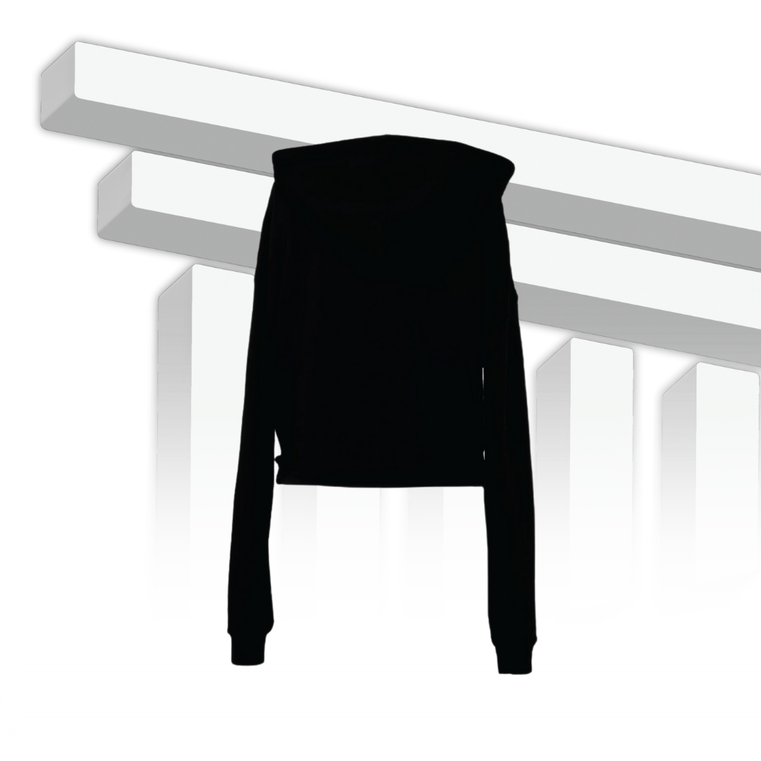 Felpa corta con cappuccio