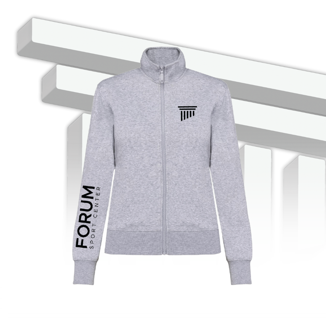 Felpa full zip donna