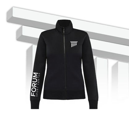 Felpa full zip donna