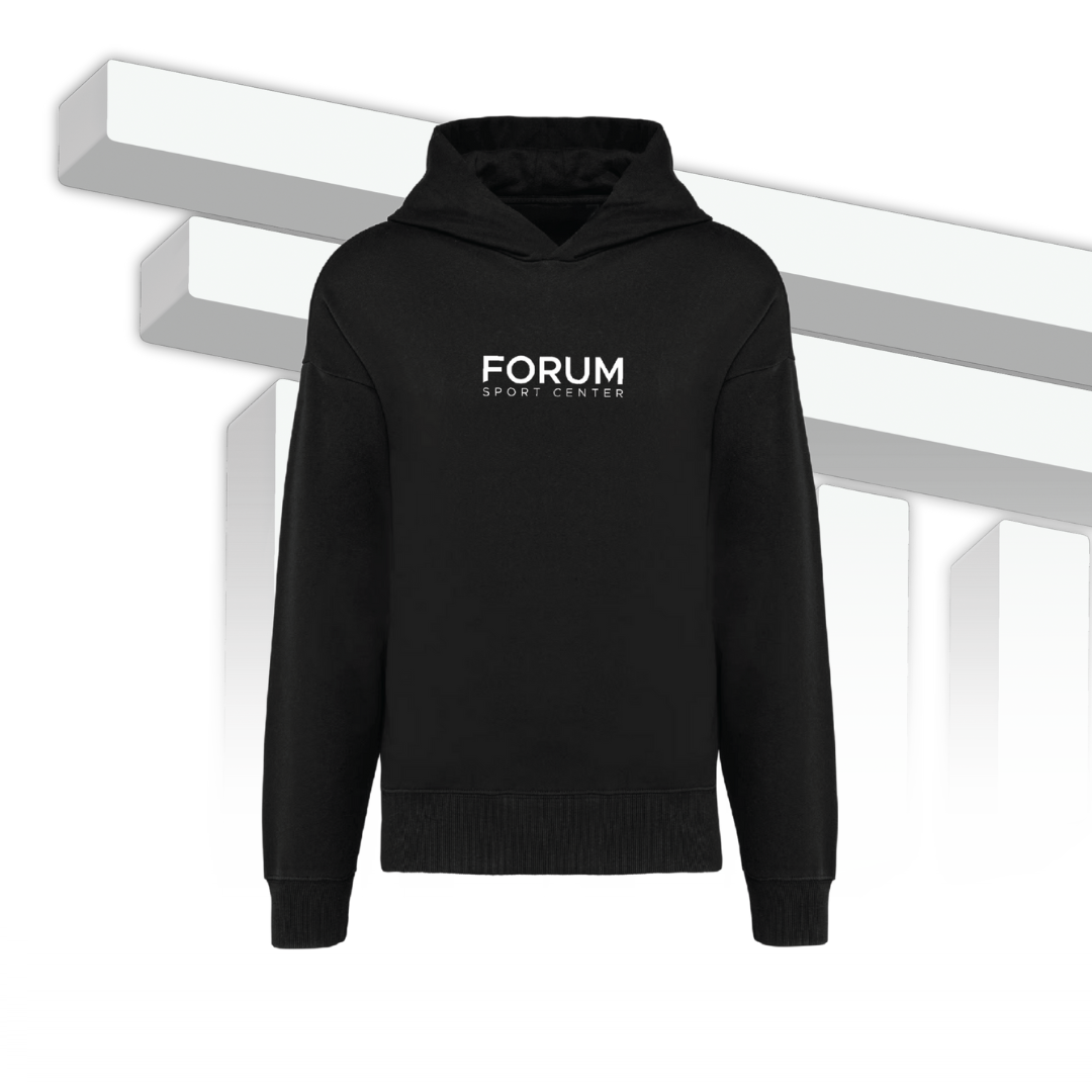 Felpa unisex oversize con cappuccio in felpa